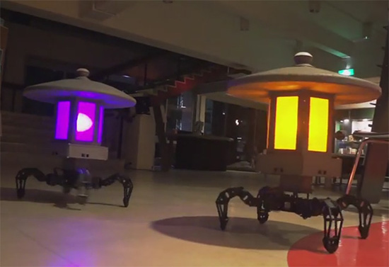 садовые роботы-светильники