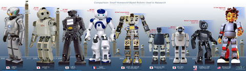 Инфографика по роботам-андроидам